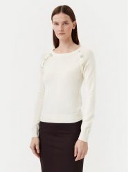 Motivi Sweter M6706001041N Biały Regular Fit. Białe swetry Motivi, m, bez wzorów, z syntetyku, bez ramiączek. Za 169.99 zł.