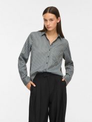 Vila Koszula "Vidarma" - Regular fit - w kolorze zielonym rozmiar: 44. Zielone koszule Vila, s, bez wzorów, z materiału, bez kołnierzyka, bez ramiączek. Za 109.95 zł.