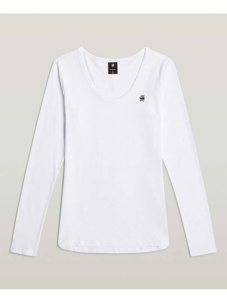 G-Star Koszulka w kolorze białym rozmiar: M. Białe bluzki G-Star, m, bez wzorów, z bawełny, retro, bez kołnierzyka, bez ramiączek. Za 138.66 zł.