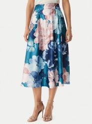 Rinascimento Spódnica trapezowa CFC0128630003 Niebieski Regular Fit. Niebieskie spódnice Rinascimento, xs, bez wzorów, z syntetyku, trapezowe. Za 609.99 zł.