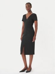 HUGO Sukienka koktajlowa Kalamara-3 50533641 Czarny Slim Fit. Czarne sukienki Hugo, bez wzorów, z syntetyku, wizytowe, bez kołnierzyka, bez ramiączek. Za 1,259.00 zł.