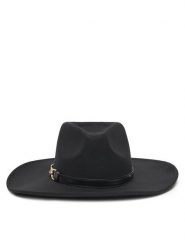 Guess Kapelusz AW5438 POL01 Czarny. Czarne rękawiczki Guess, z aplikacjami, z materiału. Za 239.99 zł.