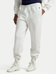 Polo Ralph Lauren Spodnie dresowe 211971700001 Biały Tapered Fit. Białe spodnie dresowe Polo Ralph Lauren, l, bez wzorów, z dresówki. Za 729.99 zł.