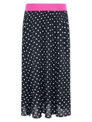 Zwillingsherz Spódnica "Dots Allover" w kolorze czarnym rozmiar: S/M. Czarne spódnice Zwillingsherz, na co dzień, m, bez wzorów, z wiskozy, maxi, proste. Za 104.99 zł.