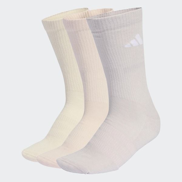 Podkolanówki wyściełane ADIDAS 3 sztuki. Brązowe skarpety Adidas, bez wzorów. Za 57.49 zł.