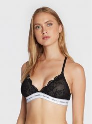 Guess Biustonosz braletka Belle O97C02 KBBT0 Czarny. Czarne biustonosze Guess, z aplikacjami, z syntetyku. Za 99.99 zł.