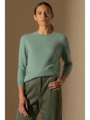 Perfect Cashmere Kaszmirowy sweter "Vanessa" w kolorze miętowym rozmiar: M. Zielone swetry Perfect Cashmere, m, bez wzorów, z kaszmiru, bez ramiączek. Za 334.60 zł.