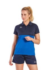Niebieska koszulka polo Erima Six Wings. Niebieskie koszulki polo Erima, bez wzorów, z materiału, bez kołnierzyka, bez ramiączek. Za 256.99 zł.