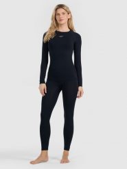 4F Bielizna termoaktywna bezszwowa (dół) damska - czarna XS/S. Czarna bielizna sportowa 4f, s, bez wzorów, z materiału. Za 129.99 zł.
