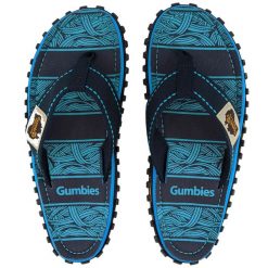 Japonki GUMBIES ISLANDER FLIP-FLOPS UNISEX. Niebieskie klapki Gumbies, bez wzorów, bez obcasa. Za 89.99 zł.