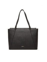 JENNY Torebka C-JEN-H-001-08 Czarny. Czarne torebki klasyczne Jenny, bez wzorów, z materiału, bez dodatków. Za 149.99 zł.