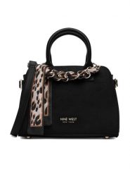 Nine West Torebka CEO-HELLESA-LDA9464 Czarny. Czarne torebki klasyczne Nine West, bez wzorów, ze skóry, bez dodatków. Za 249.99 zł.