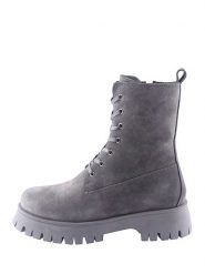 D.Moro Skórzane trzewiki w kolorze szarym rozmiar: 36. Szare botki D.Moro, bez wzorów, z materiału, bez obcasa, bez zapięcia. Za 290.95 zł.