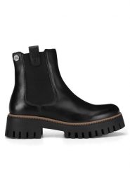 MEXX Sztyblety MICP1710643W Czarny. Czarne botki Mexx, bez wzorów, ze skóry, bez obcasa, na płaskiej podeszwie, bez zapięcia. Za 279.99 zł.