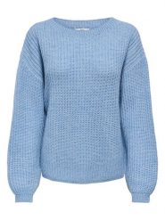 JDY Sweter w kolorze błękitnym rozmiar: XS. Niebieskie swetry JDY, xs, bez wzorów, z wełny, bez ramiączek. Za 109.95 zł.