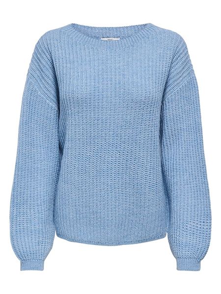 JDY Sweter w kolorze błękitnym rozmiar: XS. Niebieskie swetry JDY, xs, bez wzorów, z wełny, bez ramiączek. Za 109.95 zł.