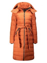 Canadian Peak Płaszcz zimowy "Cabimeak" w kolorze pomarańczowym rozmiar: XXL. Pomarańczowe płaszcze Canadian Peak, na zimę, xxl, bez wzorów, z puchu, bez kaptura. Za 260.99 zł.