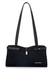 Lucky Bees Torebka "Maya" w kolorze czarnym - 30 x 15 x 11 cm rozmiar: onesize. Czarne torby na ramię Lucky Bees, bez wzorów, z materiału, na ramię, bez dodatków. Za 69.99 zł.