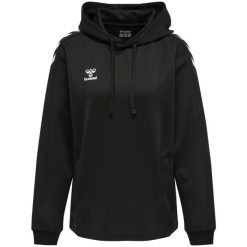 Bluza do piłki ręcznej damska Hummel Core XK z kapturem. Czarne bluzy Hummel, xl, bez wzorów, z kapturem. Za 188.00 zł.