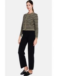 ASSUILI Spodnie materiałowe w kolorze czarnym rozmiar: 36. Czarne spodnie materiałowe Assuili, bez wzorów, z materiału, z standardowym stanem. Za 121.95 zł.