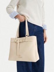 Beverly Hills Polo Club Torebka CEO-BHPC-C-004-09 Écru. Shopper Beverly Hills Polo Club, bez wzorów, z materiału, bez dodatków. Za 269.99 zł.