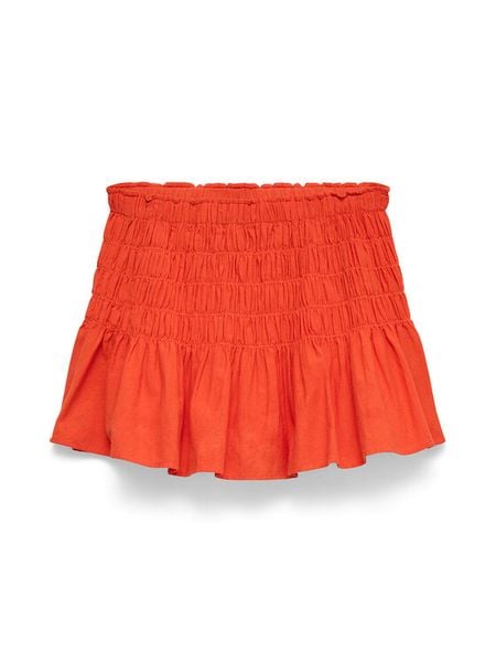 Vero Moda Spódnica mini Sofia 10350924 Pomarańczowy Regular Fit. Brązowe spódnice Vero Moda, xs, bez wzorów, z bawełny, mini. Za 159.99 zł.