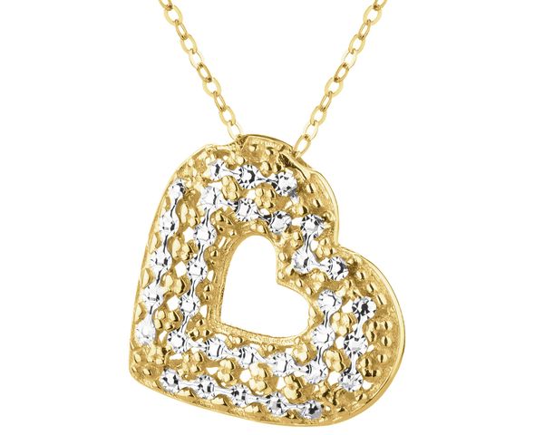 Złoty naszyjnik - serce. Żółte naszyjniki Apart, złote. Za 1,439.00 zł.