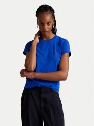Polo Ralph Lauren T-Shirt 211898698036 Fioletowy Regular Fit. Fioletowe koszulki polo Polo Ralph Lauren, s, bez wzorów, z bawełny, bez kołnierzyka, bez ramiączek. Za 359.99 zł.