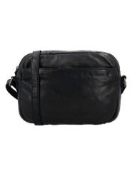 HIDE & STITCHES Skórzana torebka w kolorze czarnym - 25 x 18 x 8 cm rozmiar: onesize. Czarne torby na ramię HIDE & STITCHES, bez wzorów, z materiału, na ramię, bez dodatków. Za 195.99 zł.