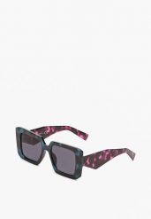 Zielono-Brązowe Kwadratowe Okulary Przeciwsłoneczne z Filtrem UV Missalisa. Zielone okulary przeciwsłoneczne Born2be, bez wzorów, z jeansu, eleganckie. Za 19.99 zł.