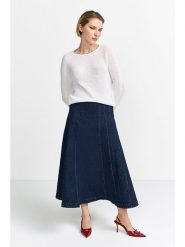 Rich & Royal Sweter w kolorze białym rozmiar: S. Białe swetry Rich & Royal, s, bez wzorów, z bawełny, bez ramiączek. Za 206.91 zł.