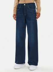 Guess Jeansy W4BA82 D5HF1 Niebieski Palazzo Fit. Niebieskie jeansy Guess, z aplikacjami. Za 289.99 zł.