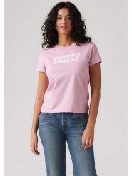 Levi's Koszulka w kolorze jasnoróżowym rozmiar: S. Różowe bluzki Levi's®, s, bez wzorów, z bawełny, bez kołnierzyka, bez ramiączek. Za 65.69 zł.