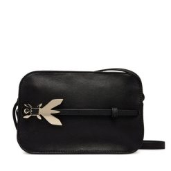 Torebka Patrizia Pepe. Czarne listonoszki Patrizia Pepe, bez wzorów, bez dodatków. Za 1,309.00 zł.