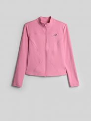 4F Bluza slim bez kaptura damska - różowa XL. Czerwone bluzy 4f, xl, bez wzorów, bez kaptura. Za 189.99 zł.