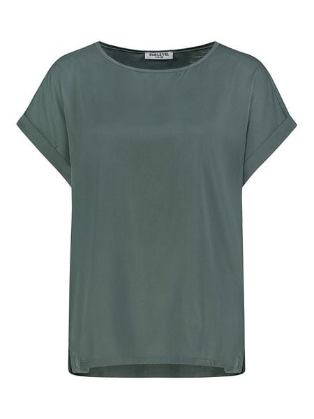 Sublevel Bluzka w kolorze zielonym rozmiar: M. Zielone bluzki Sublevel, m, bez wzorów, bez kołnierzyka, bez ramiączek. Za 87.19 zł.