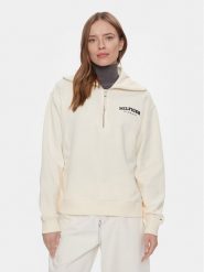 Tommy Hilfiger Bluza Monotype WW0WW42469 Beżowy Regular Fit. Brązowe bluzy TOMMY HILFIGER, xxl, bez wzorów, z bawełny, bez kaptura. Za 379.99 zł.