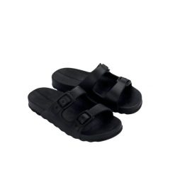 Klapki damskie Ipanema Duo Day. Czarne klapki Ipanema, bez wzorów, bez obcasa. Za 79.99 zł.