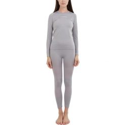 Komplet bielizny termoaktywnej dla kobiet Bezszwowy. Szare bielizna sportowa FUNDANGO, l, bez wzorów. Za 199.90 zł.