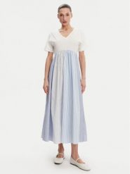 Weekend Max Mara Sukienka codzienna Brozno 2515621082 Biały Relaxed Fit. Białe sukienki Weekend Max Mara, na co dzień, xl, bez wzorów, z bawełny, bez kołnierzyka, bez ramiączek, proste. Za 699.99 zł.