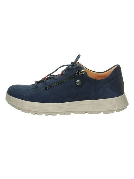 Think! Skórzane sneakersy w kolorze granatowym rozmiar: 39,5. Niebieskie trampki Think!, bez wzorów, bez zapięcia. Za 274.95 zł.