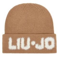 Czapka Liu Jo. Brązowe czapki Liu Jo, bez wzorów. Za 219.99 zł.