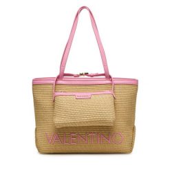 Torebka Valentino. Brązowe shopper Valentino, bez wzorów, bez dodatków. Za 719.99 zł.