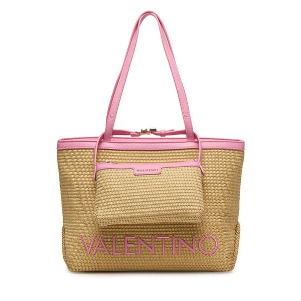 Torebka Valentino. Brązowe shopper Valentino, bez wzorów, bez dodatków. Za 497.99 zł.