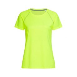 Koszulka Damska Active 140 Team Raglan. Żółte bluzki STEDMAN, l, bez wzorów, sportowe, bez kołnierzyka, bez ramiączek. Za 52.99 zł.