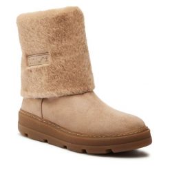 Botki Unisa. Brązowe botki Unisa, bez wzorów, bez obcasa, na płaskiej podeszwie, bez zapięcia. Za 689.99 zł.