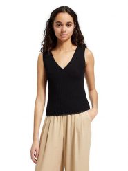 Scotch & Soda Top w kolorze czarnym rozmiar: XL. Czarne topy Scotch & Soda, xl, bez wzorów, ze splotem, bez kołnierzyka, bez ramiączek. Za 83.22 zł.