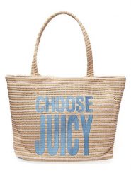 Juicy Couture Torebka w kolorze beżowym - 38 x 36 x 19 cm rozmiar: onesize. Brązowe torby na ramię Juicy Couture, bez wzorów, z materiału, na ramię, bez dodatków. Za 217.99 zł.