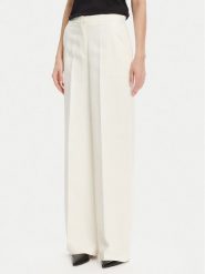 PINKO Spodnie materiałowe Pergamino 100331 A20Q Biały Regular Fit. Białe spodnie materiałowe Pinko, bez wzorów, z materiału. Za 859.99 zł.