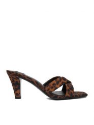 GINO ROSSI Klapki EO-GL95F-970 Brązowy. Brązowe klapki Gino Rossi, bez wzorów, z materiału, bez obcasa. Za 329.99 zł.